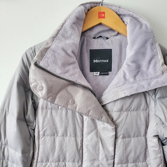 Marmot • down filled gray winter parka size Small - Picture 3 of 9